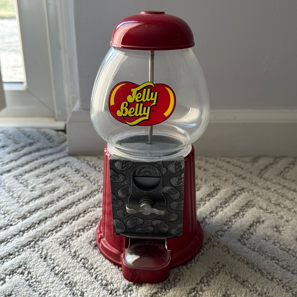 Jelly Belly Die cast Coin Operated Jelly Bean Gumball Dispenser & Bank